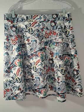RARE Torrid Official Marvel Avengers Comic Scuba Skater Skirt Size 5X 28 Retired